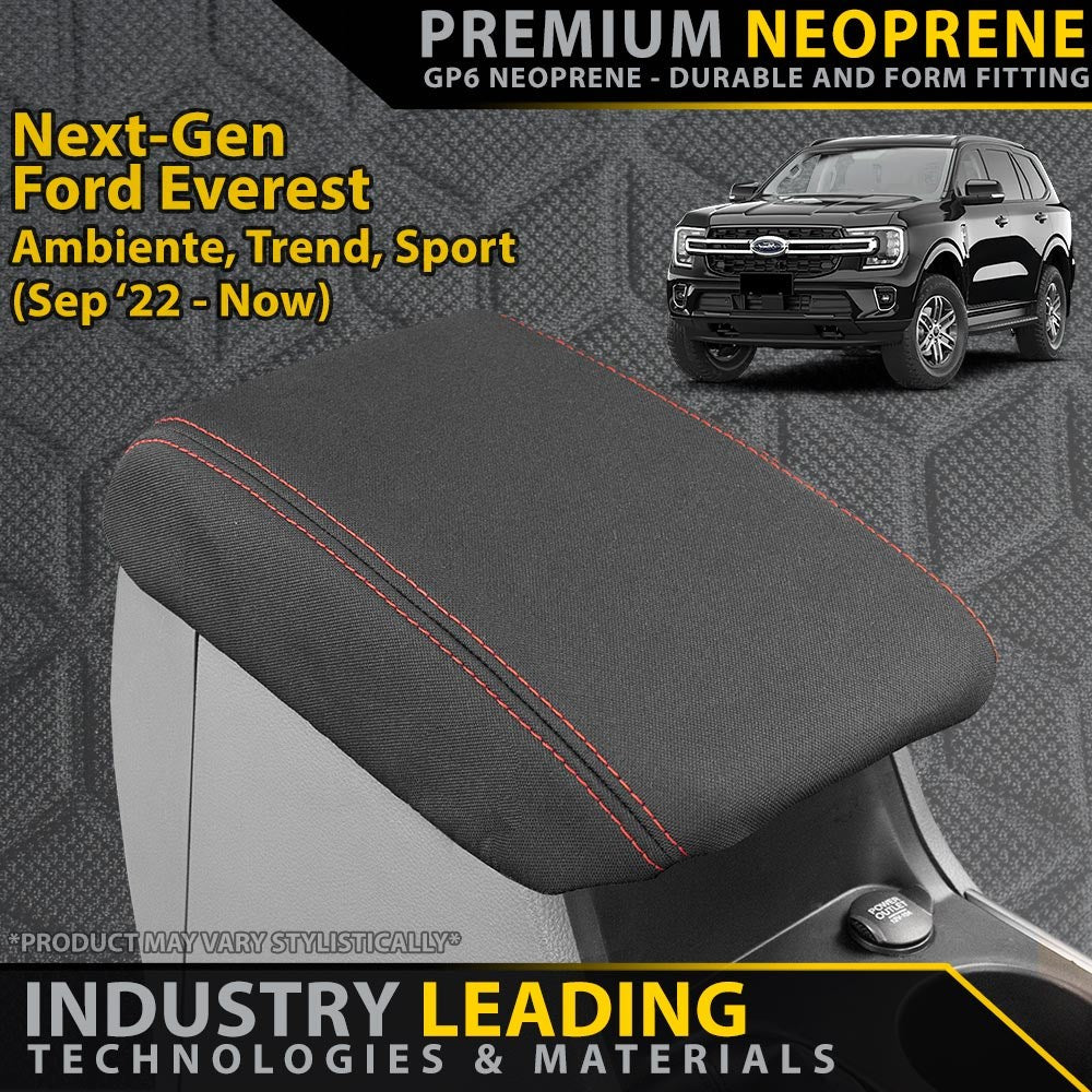 Ford Next-Gen Everest Ambiente, Trend & Sport Premium Neoprene Console Lid