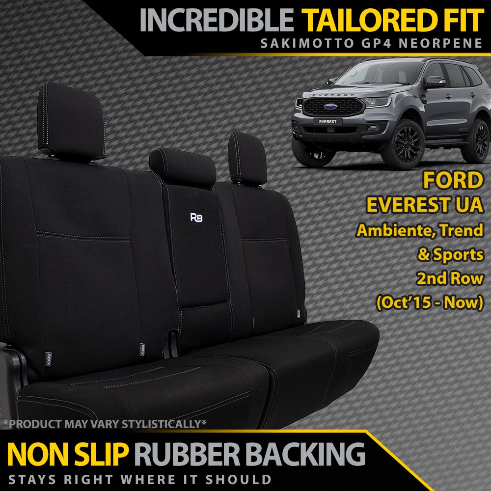 Ford Everest UA Neoprene 2nd Row Seat Covers