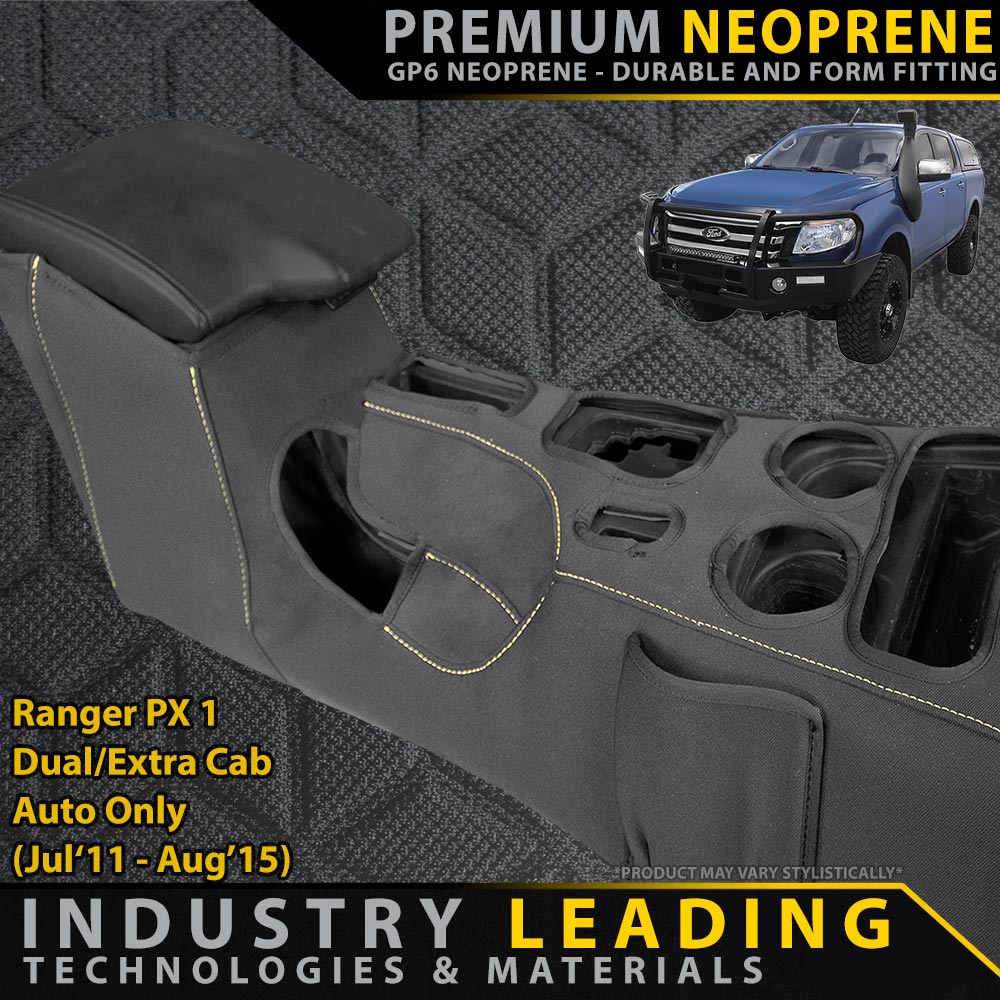 Ford Ranger PX I AUTO Premium Neoprene Console Organiser