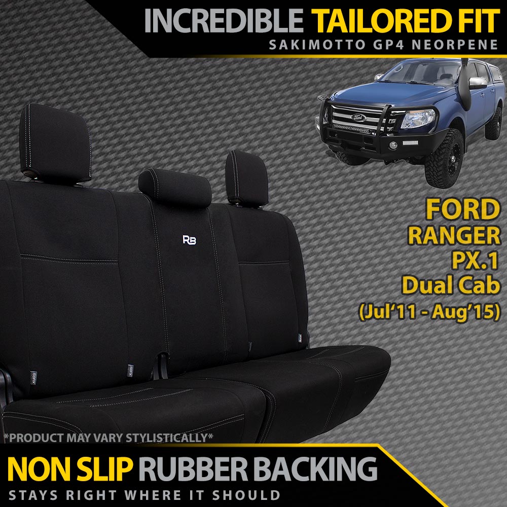 Ford Ranger PX I Neoprene Rear Row Seat Covers (Made to Order)