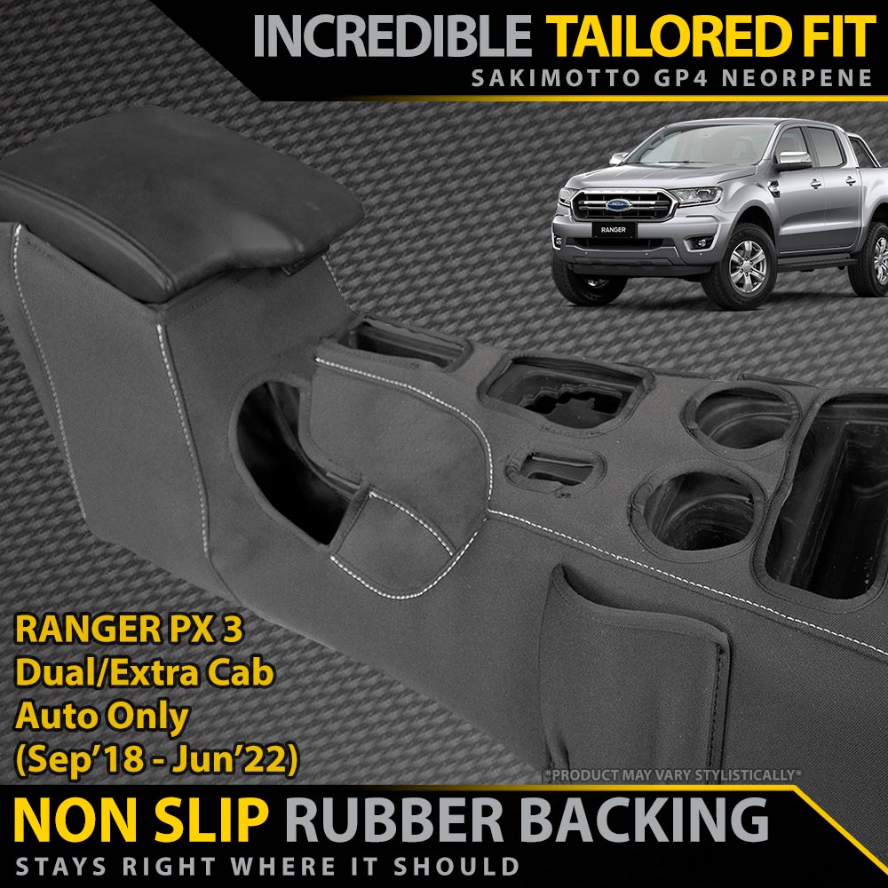 Ford Ranger PX III AUTO Neoprene Centre Console Organiser (Available)