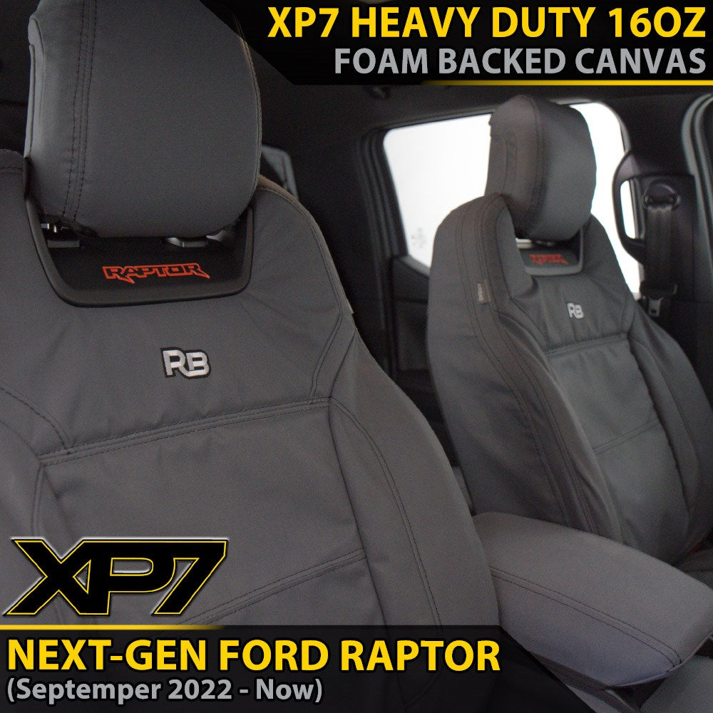 Ford Next-Gen Raptor Heavy Duty XP7 Canvas 2x Front Seat Covers (Made to Order)