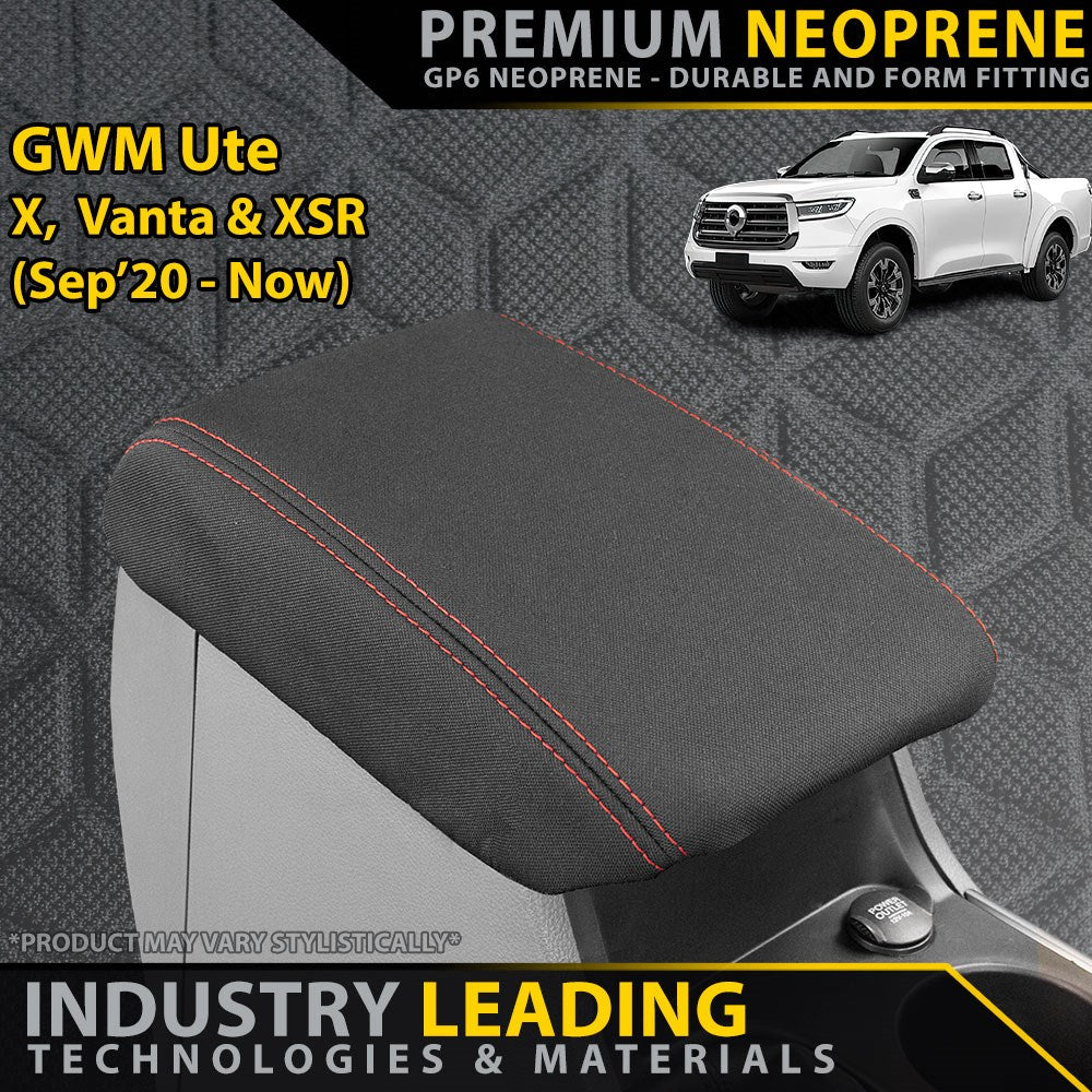 GWM Ute X, Vanta & XSR GP6 Premium Neoprene Console Lid