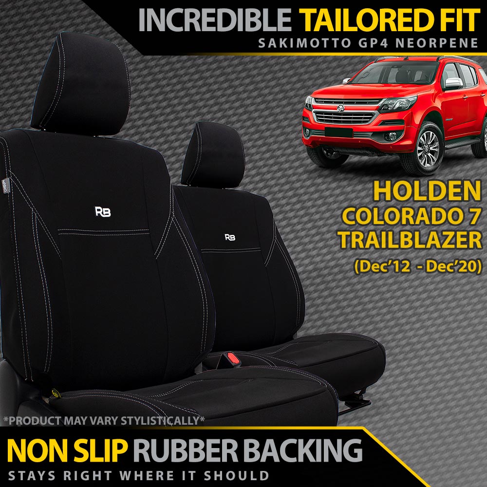 Holden Colorado 7/Trailblazer Neoprene 2x Front Seat Covers
