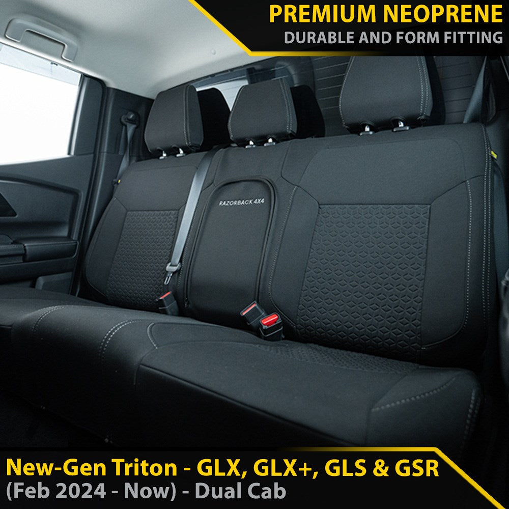 Mitsubishi New-Gen Triton GP6 Premium Neoprene Rear Row Seat Covers