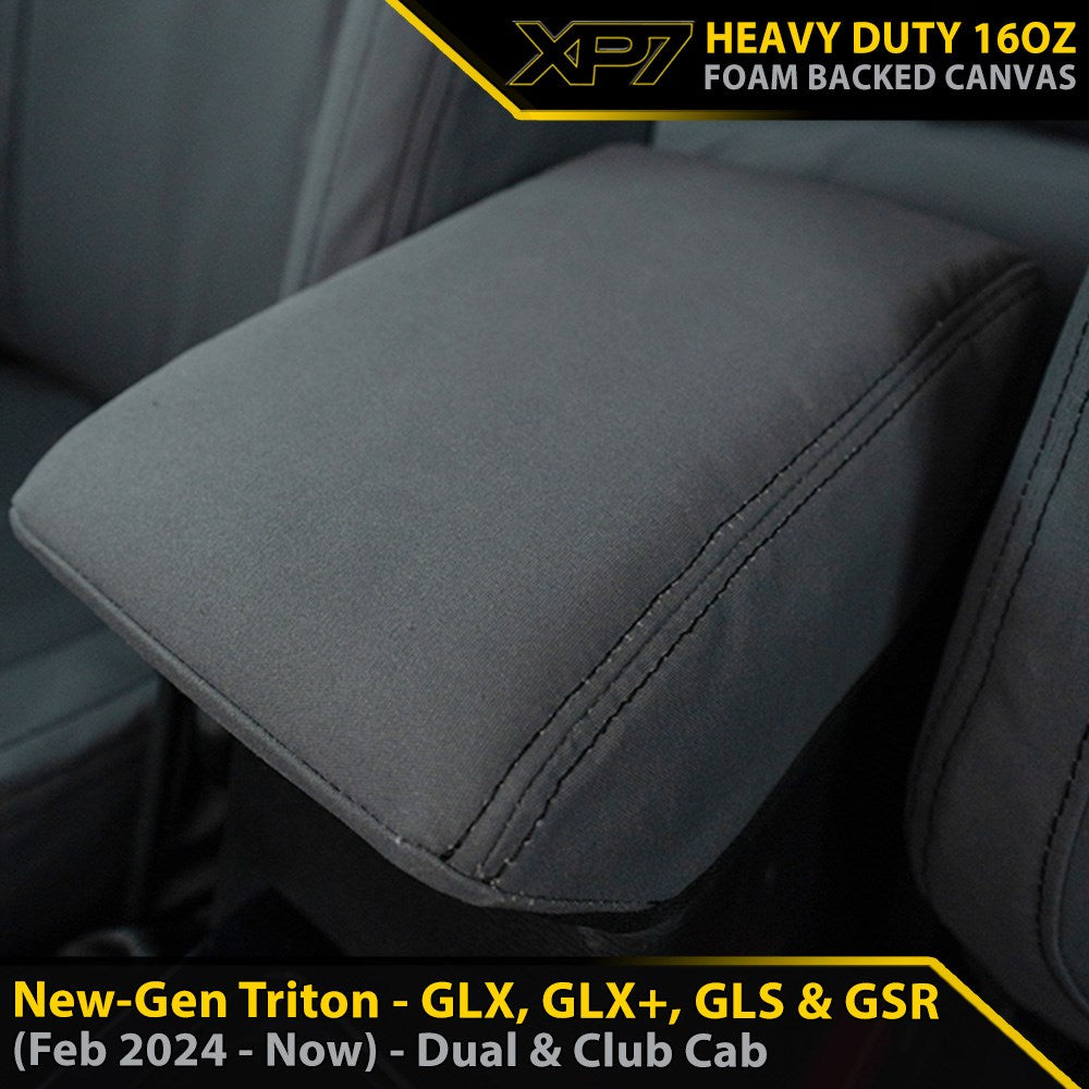 Mitsubishi New-Gen Triton Heavy Duty XP7 Canvas Console Lid (Made to Order)
