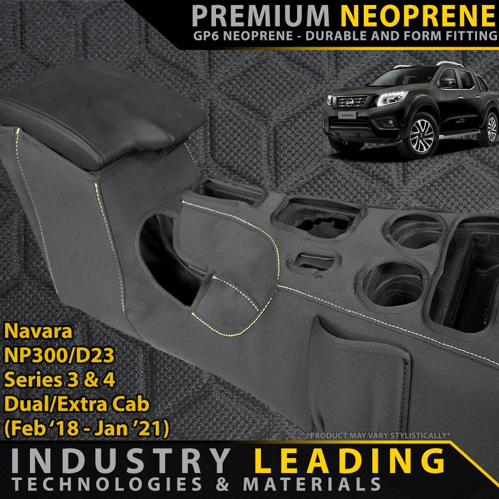 Navara NP300/D23 Series 3 & 4 Premium Neoprene Console Organiser