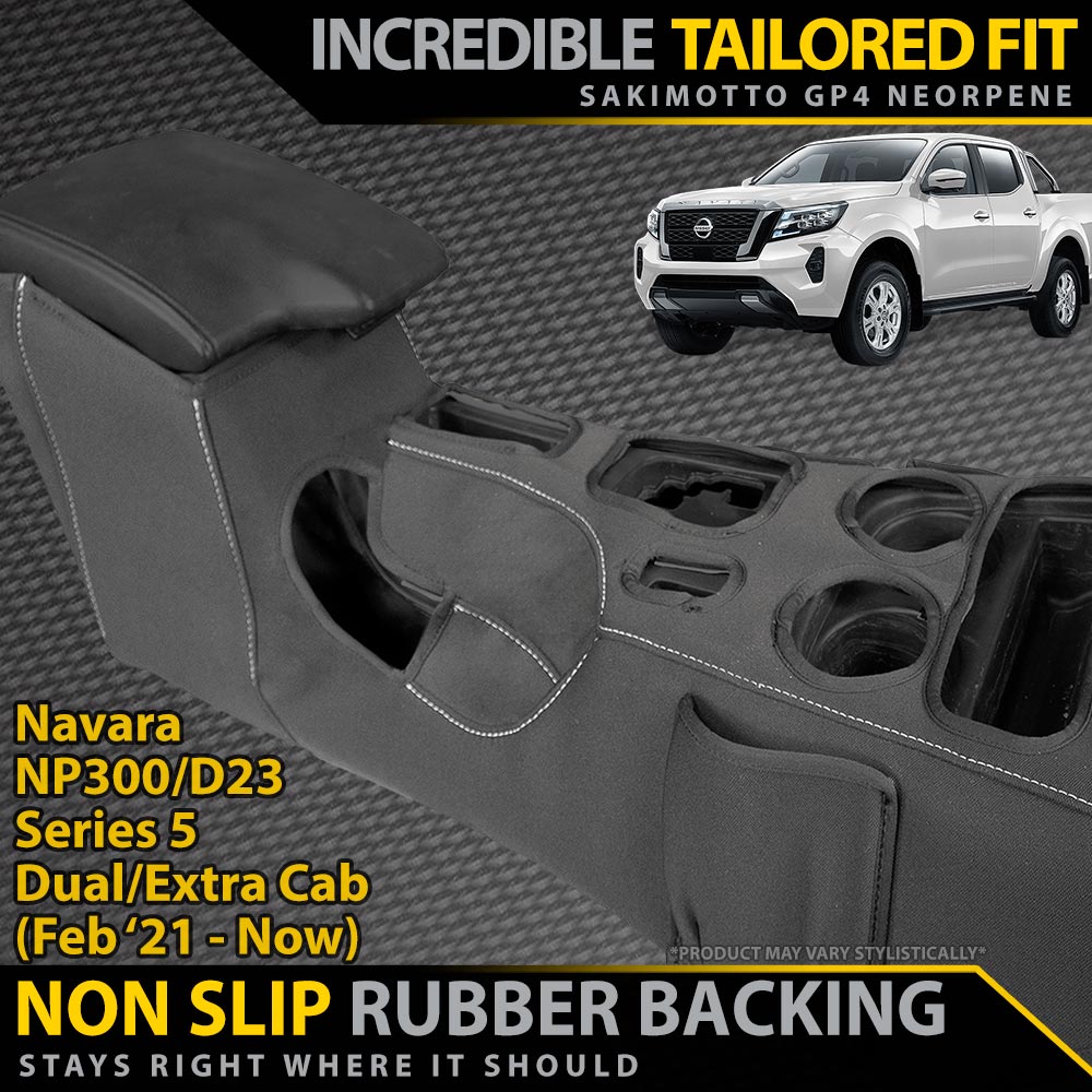 Nissan Navara NP300/D23 Series 5 Neoprene Centre Console Organiser (In Stock)