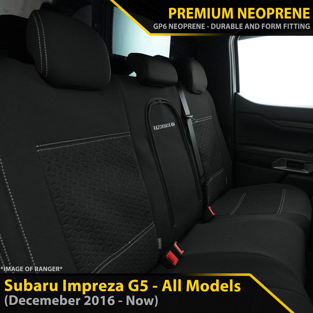 Subaru Impreza Premium Neoprene Rear Row Seat Covers (Made to Order)