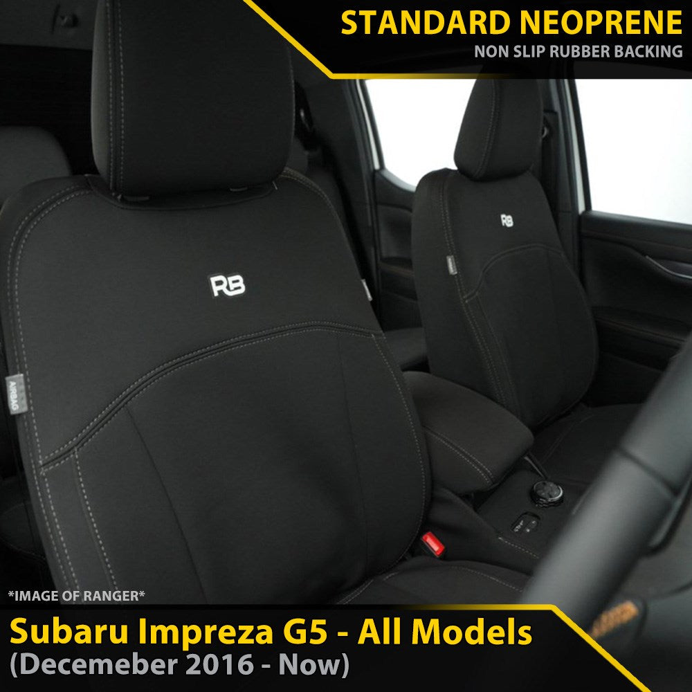 Subaru Impreza Neoprene 2x Front Row Seat Covers (Made to Order)