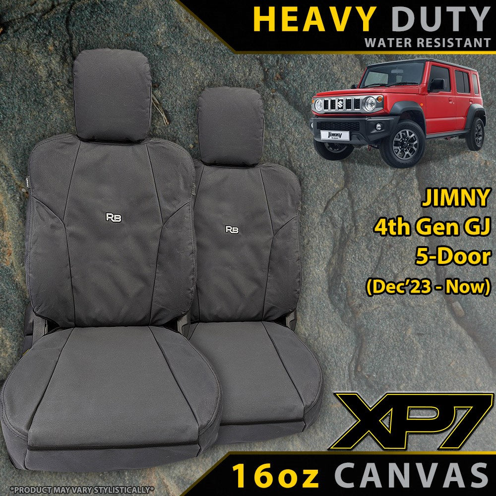 Suzuki Jimny 4th Gen GJ 5-Door Heavy Duty XP7 Canvas 2x Front Seat Covers (Made to Order)