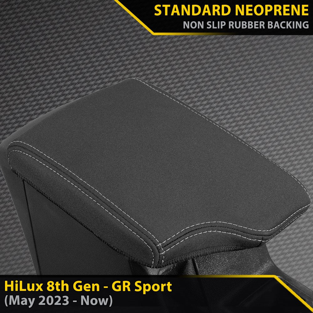Toyota HiLux 8th Gen GR Sport GP4 Neoprene Armrest Console Lid Cover