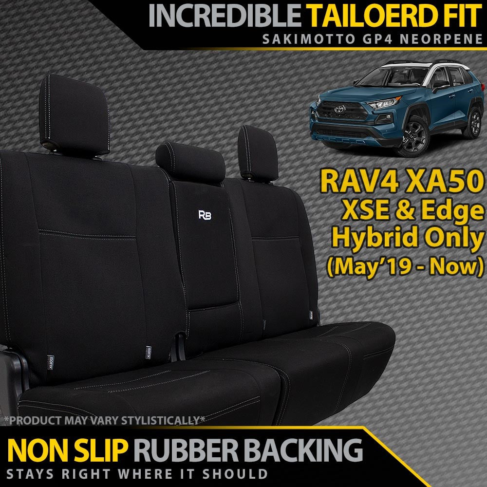 Toyota RAV4 XA50 XSE/Edge Hybrid Neoprene Rear Row Seat Covers (Made to Order)