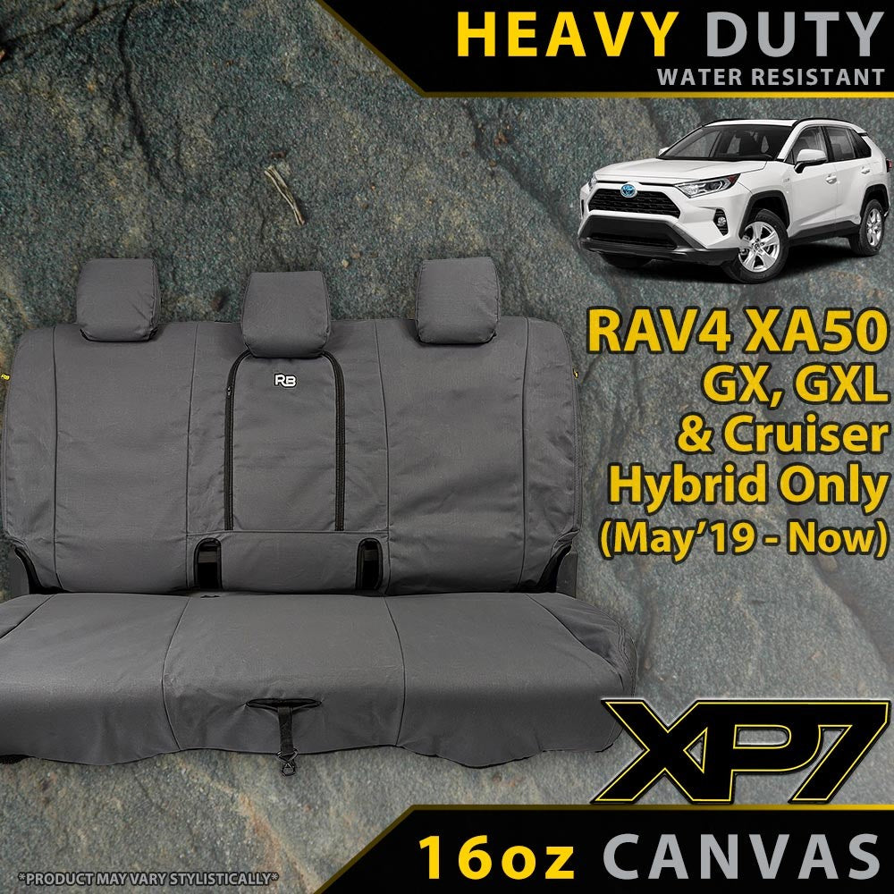 Toyota RAV4 XA50 GX/GXL/Cruiser Hybrid XP7 Heavy Duty Canvas Rear Row Seat Covers (Made to Order)