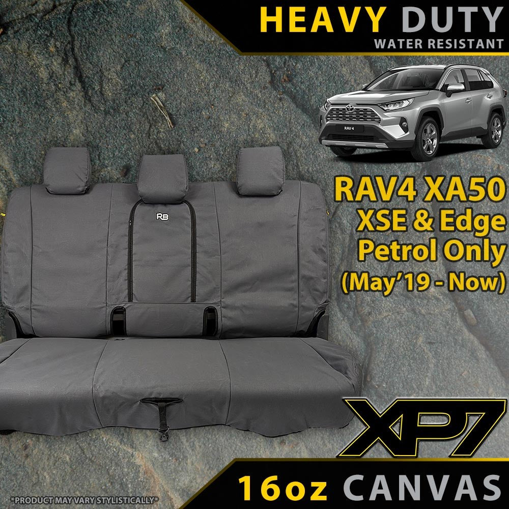Toyota RAV4 XA50 XSE/Edge Petrol XP7 Heavy Duty Canvas Rear Row Seat Covers (Made to Order)
