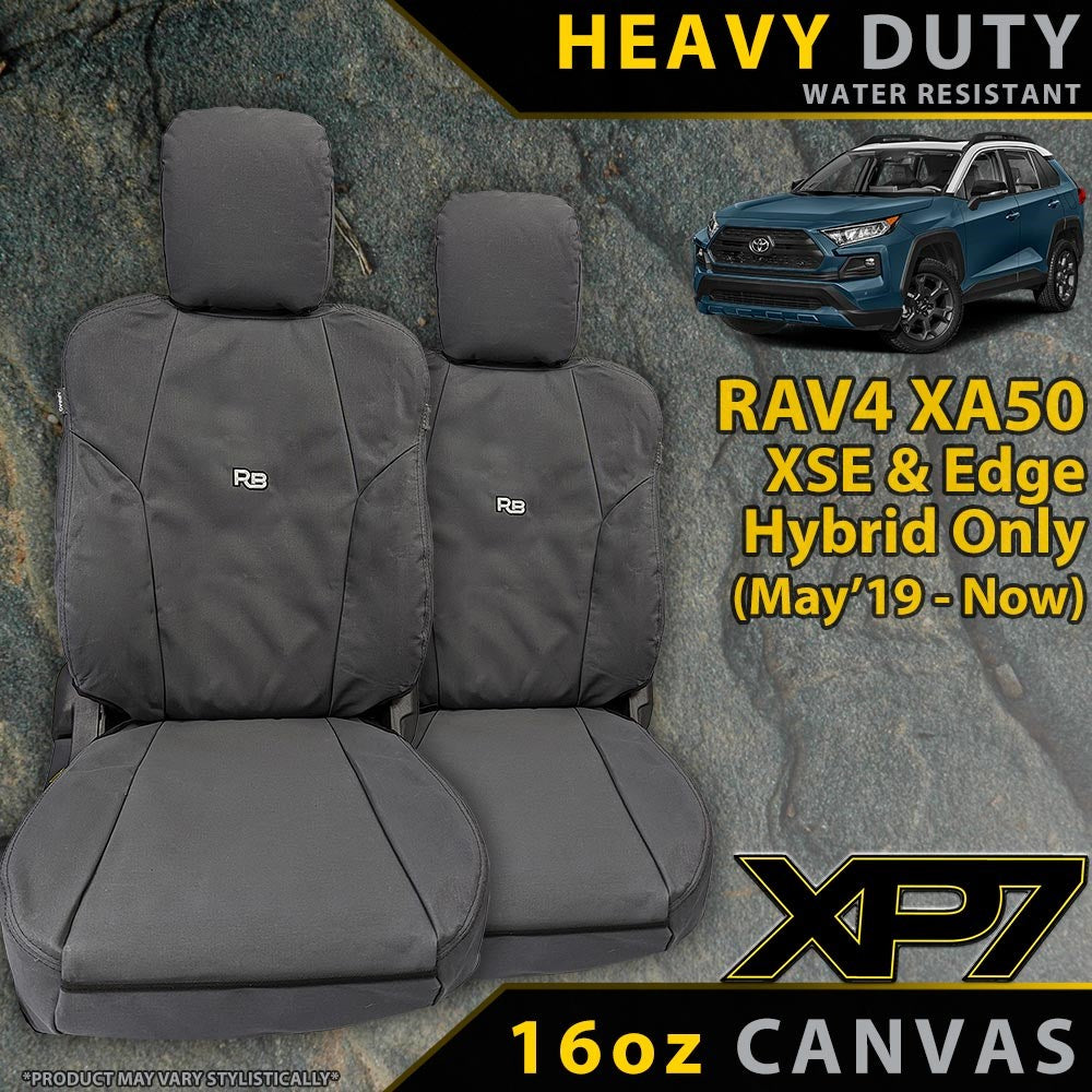 Toyota RAV4 XA50 XSE/Edge Hybrid XP7 Heavy Duty Canvas 2x Front Row Seat Covers (Made to Order)