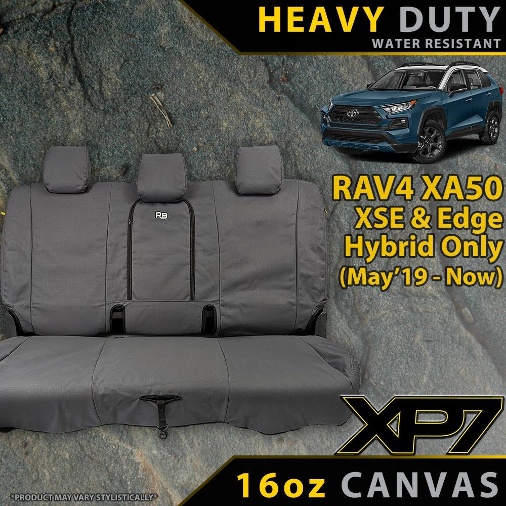 Toyota RAV4 XA50 XSE/Edge Hybrid XP7 Heavy Duty Canvas Rear Row Seat Covers (Made to Order)