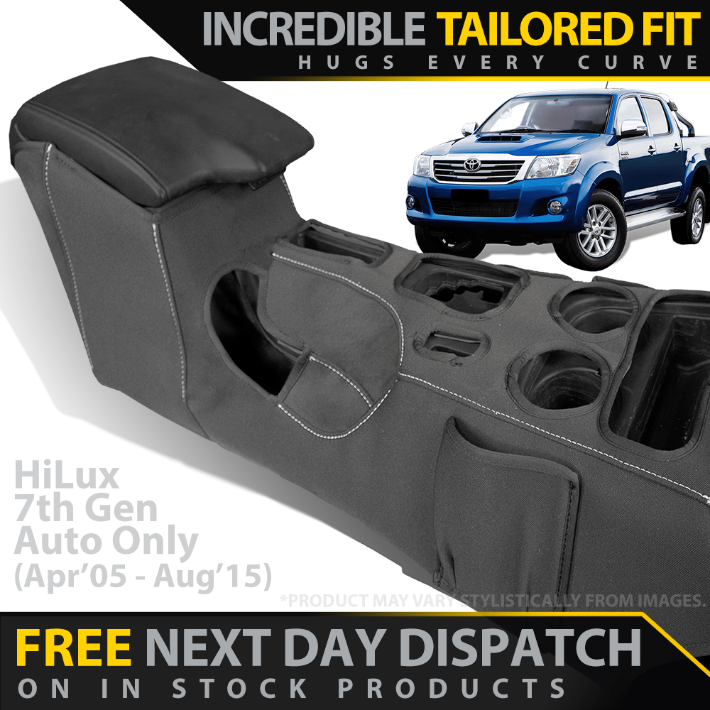 Toyota HiLux 7th Gen AUTO Neoprene Centre Console Organiser (In Stock)