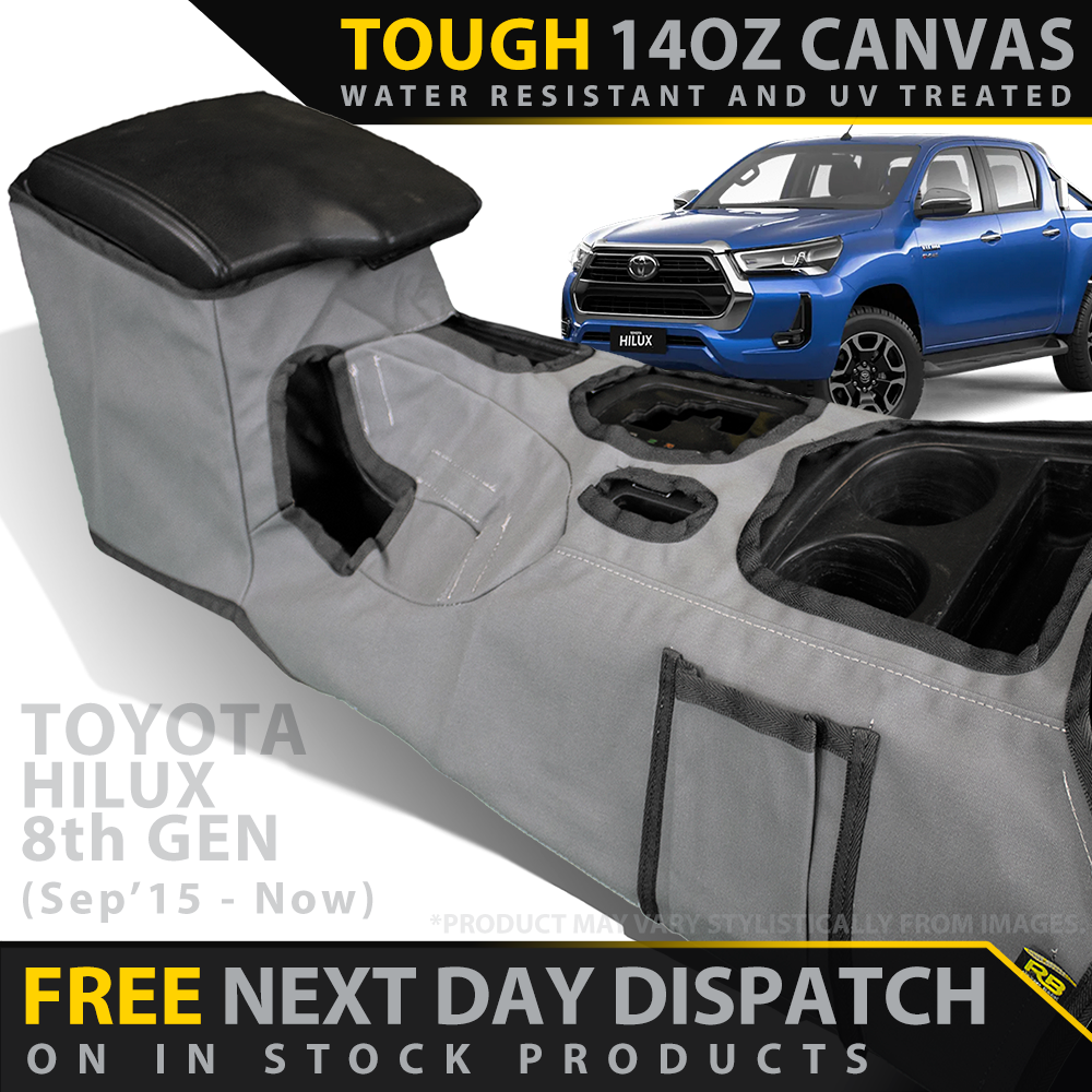 Toyota Hilux 8th Gen AUTO Retro Canvas Console Organiser