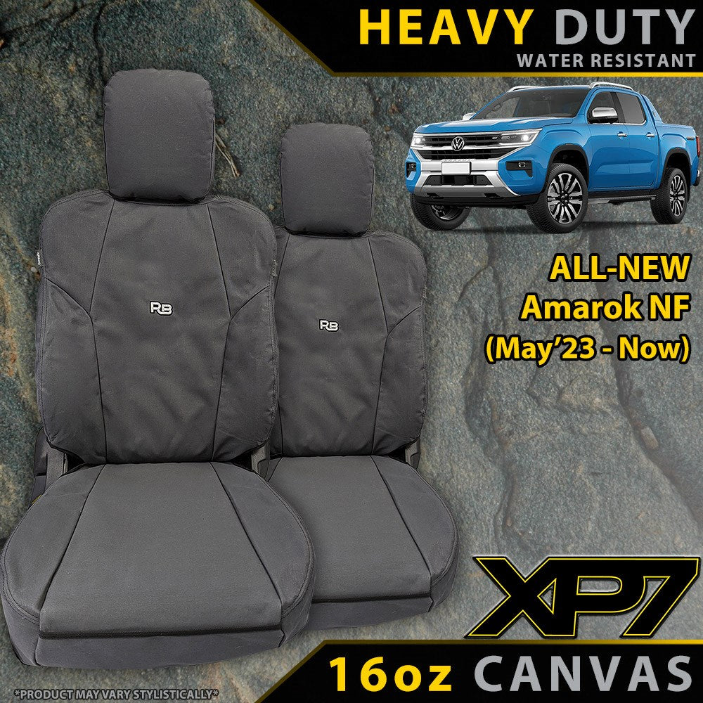 Volkswagen All-New Amarok NF Heavy Duty XP7 Canvas 2x Front Seat Covers (Made to Order)