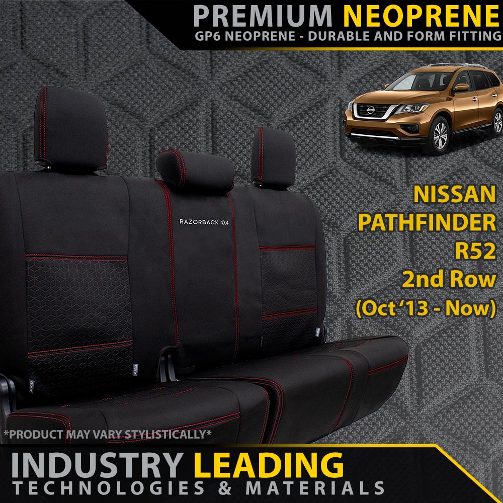 Nissan Pathfinder R52 Premium Neoprene Rear Row Seat Covers
