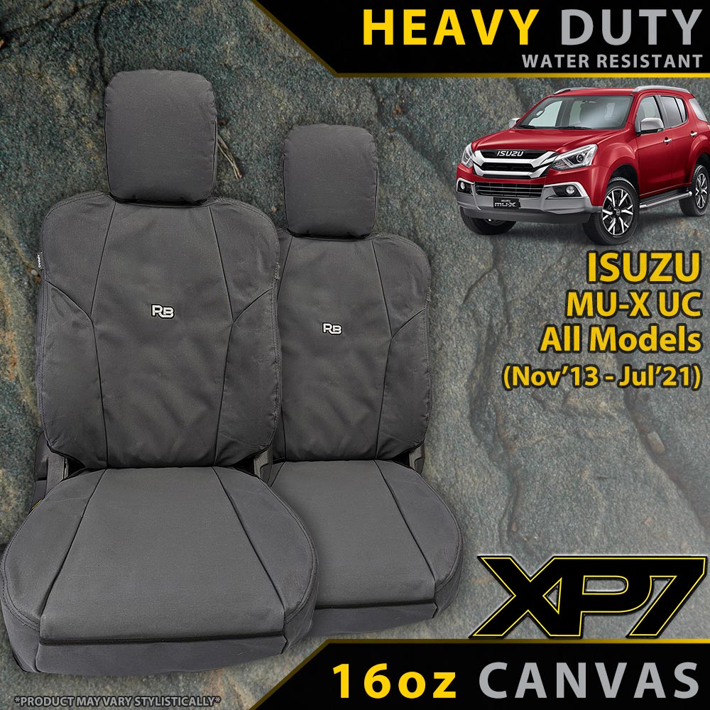 Isuzu D-MAX RC Heavy Duty XP7 Canvas 2x Front Seat Covers (Made to Order)