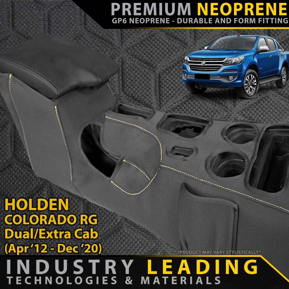 Holden Colorado RG Premium Neoprene Console Organiser