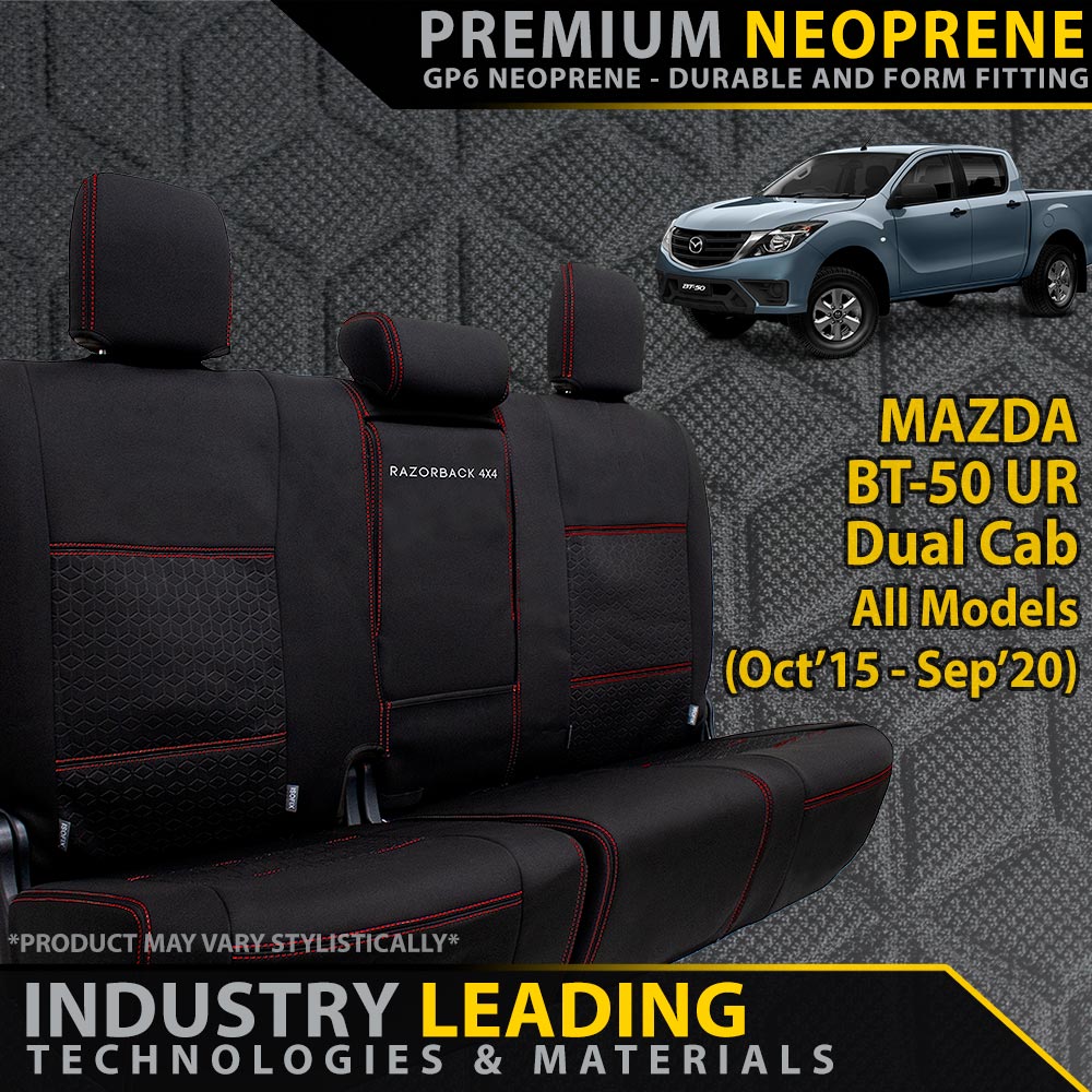 Mazda BT-50 UR Premium Neoprene Rear Row Seat Covers