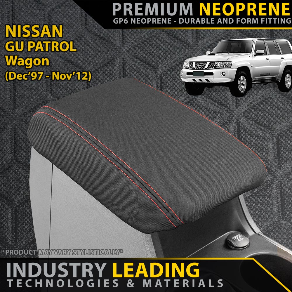 Nissan GU Patrol Wagon Premium Neoprene Console Lid